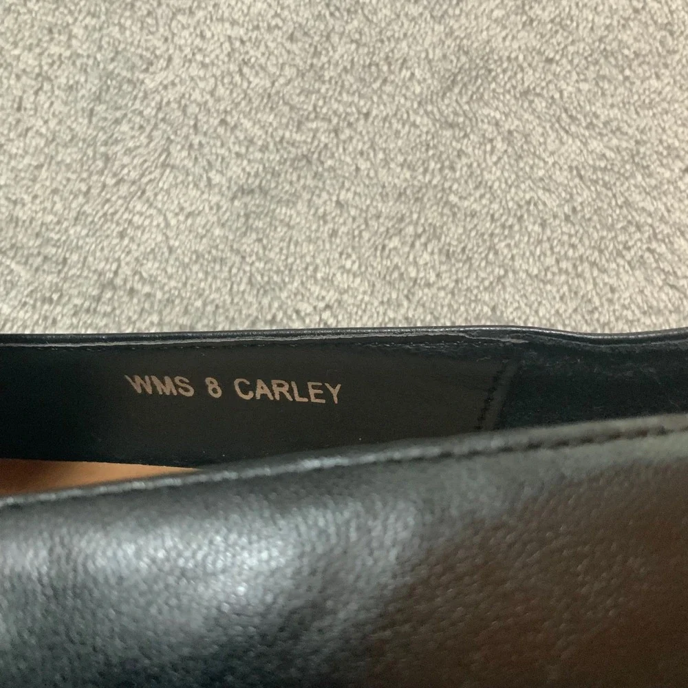 DV Dolce Vita Carley Black Lug Sole Penny Loafers Womens Size 8 Chunky Heel